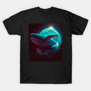 Whale dream in space T-Shirt